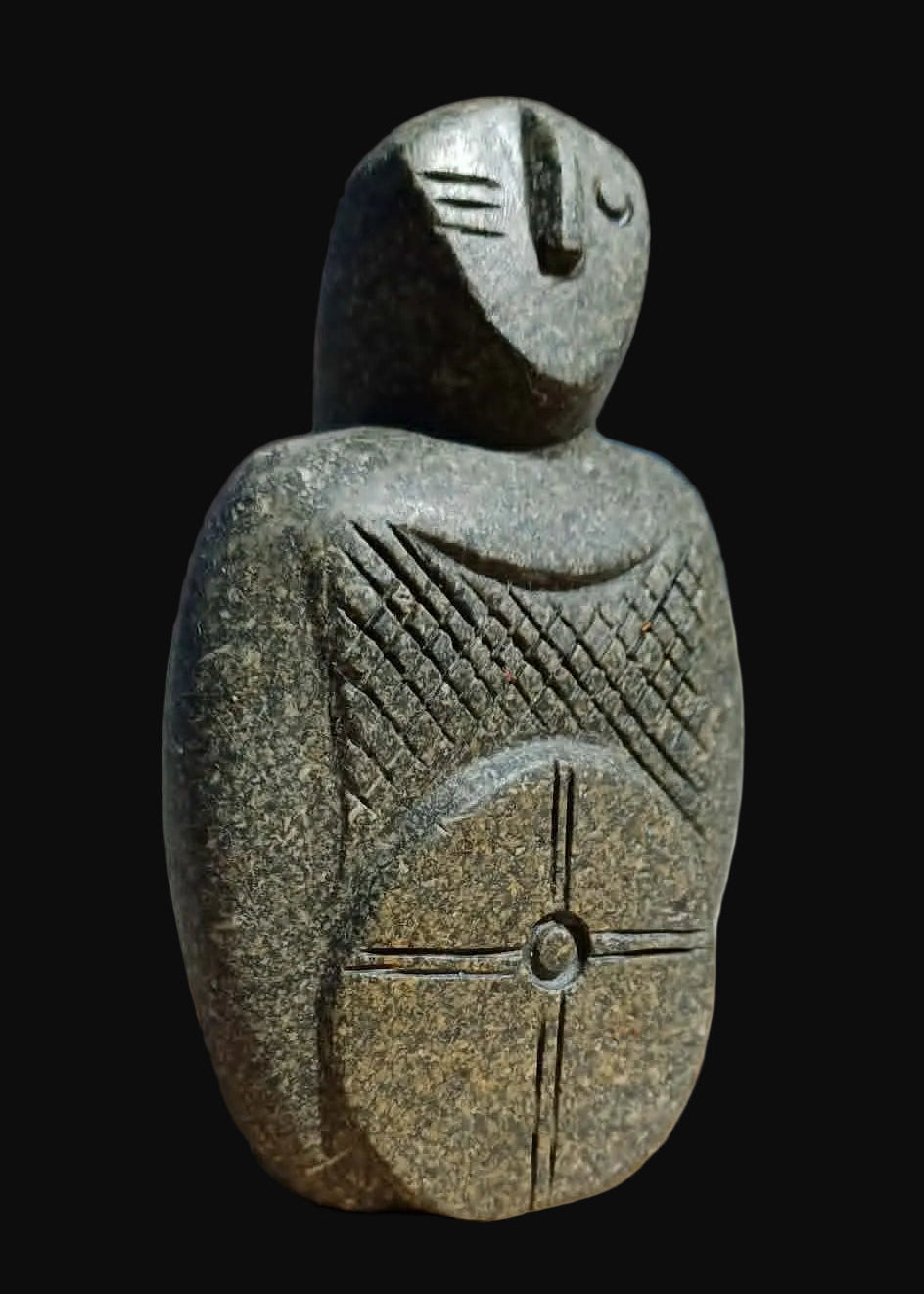 Small Stone Celtic Warrior Sculpture Squire