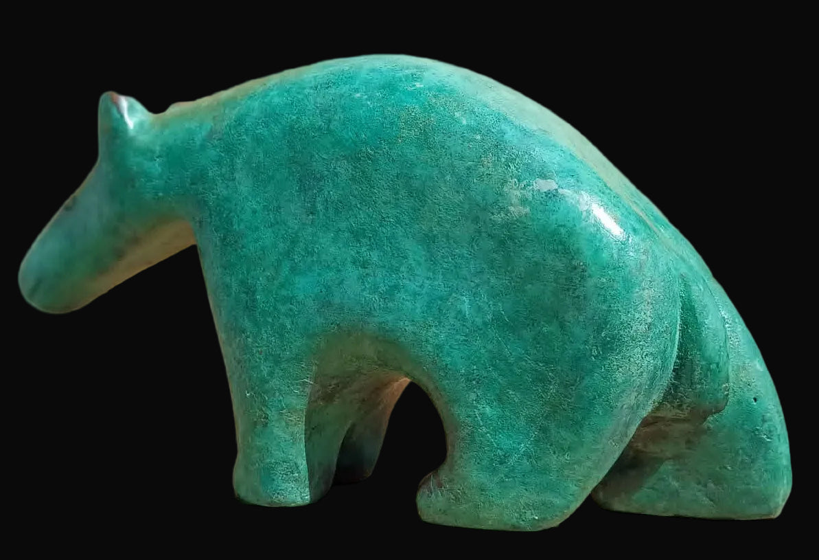Bronze Polar Bear  Green