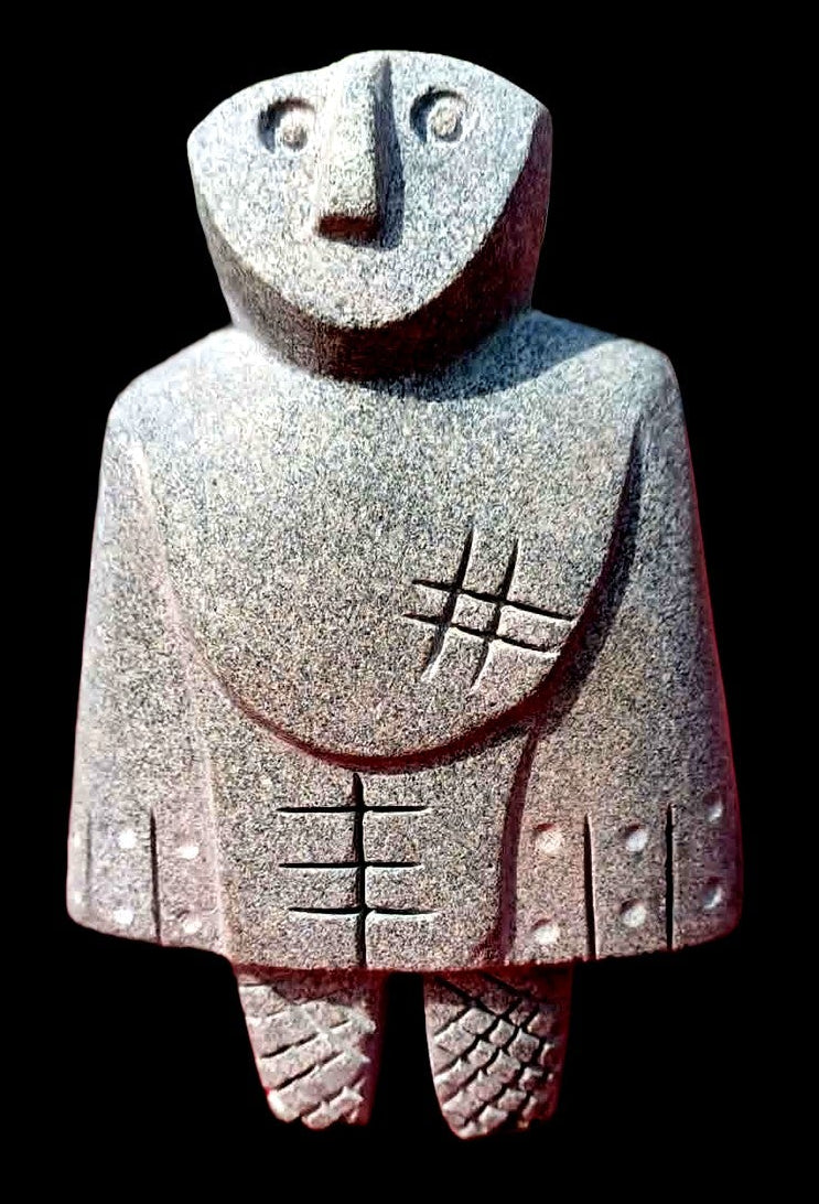 Stone Warrior Sculpture  Athena