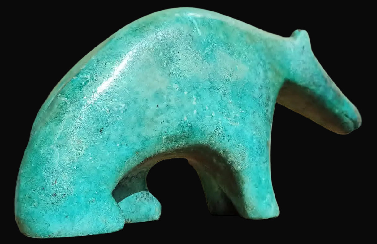Bronze Polar Bear  Green