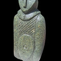 Small Stone Celtic Warrior Sculpture Shield Bearer
